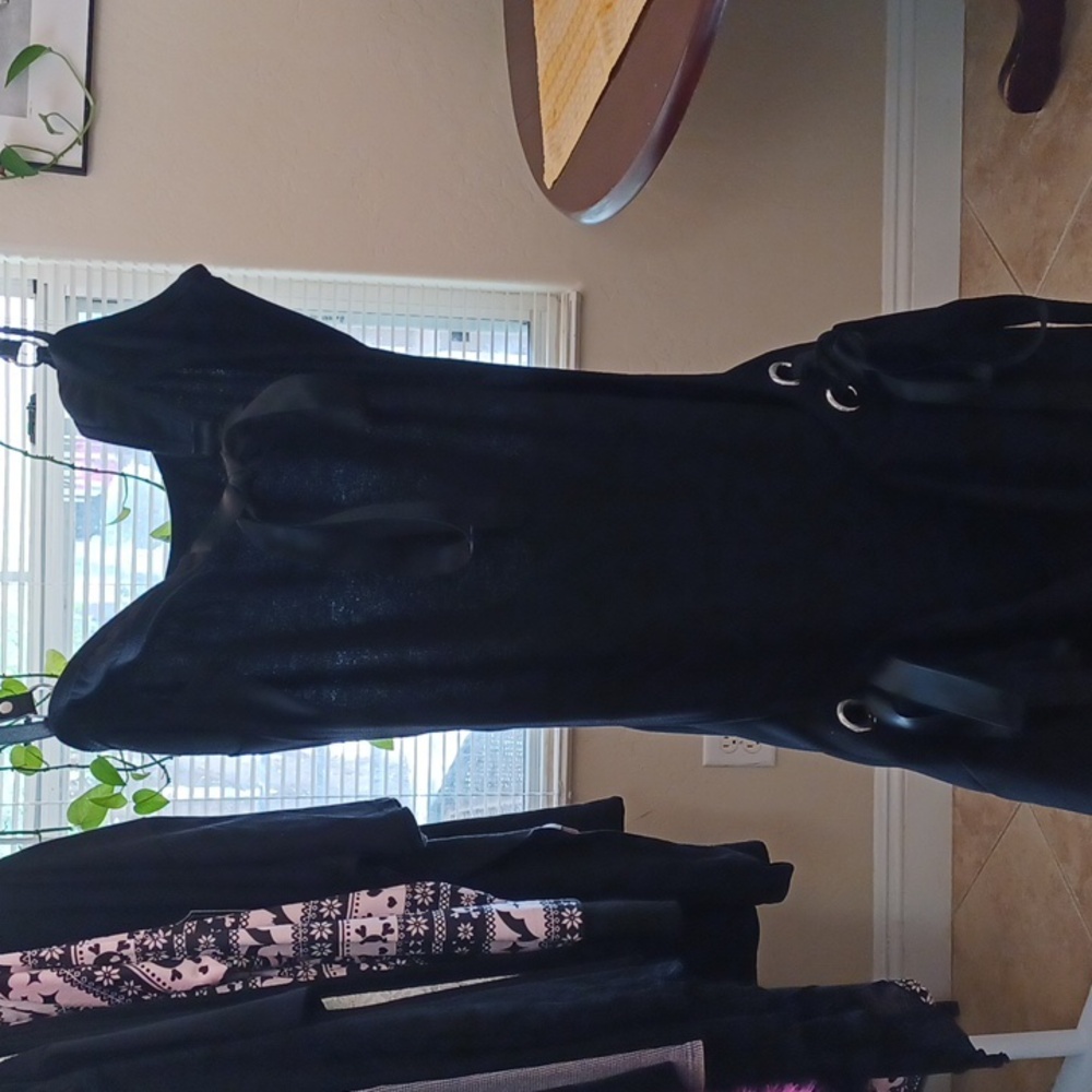 DOLLSKILL WIDOW 1X MACABRE RENDEZOUSE MINI DRESS BLACK